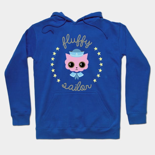 Fluffy sailor Hoodie by Laura_Nagel